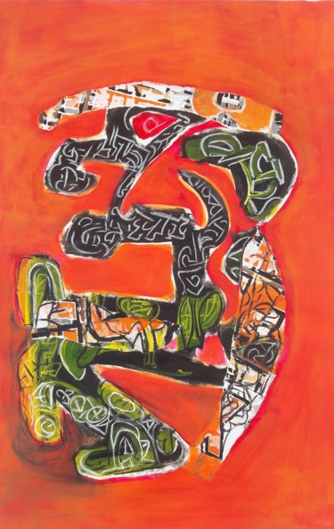 Schilderij getiteld "Danses" door Ludovic Grosset, Origineel Kunstwerk, Acryl