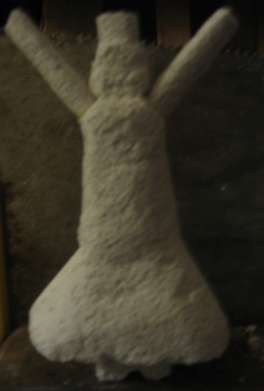 Sculptuur getiteld "derviche (ou vanich…" door Ludovic Grumel, Origineel Kunstwerk, Gips