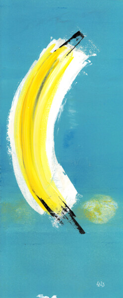 Malarstwo zatytułowany „Banana Matter” autorstwa Ludwig Zeininger, Oryginalna praca, Akryl