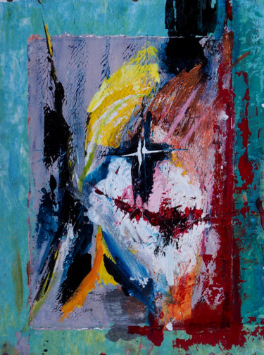 Schilderij getiteld "The Joker #6" door Ludwig Zeininger, Origineel Kunstwerk, Acryl