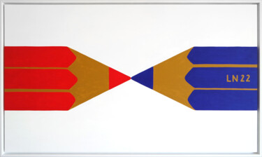 Картина под названием "Two-tone" - Luigi Notarnicola, Подлинное произведение искусства, Акрил