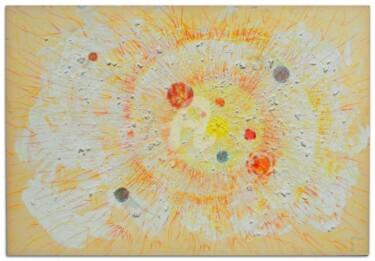 Pittura intitolato "Sistema solare" da Luigi Curcio, Opera d'arte originale, Olio