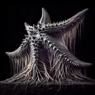 Digitale Kunst getiteld "THE STARFISH" door Luigi M. Verde, Origineel Kunstwerk, AI gegenereerde afbeelding