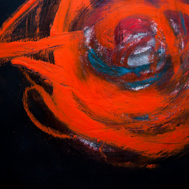 Painting titled "Pastel Red" by Luis Pintão, Original Artwork, Pastel