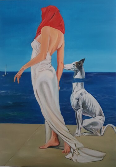 Pittura intitolato "Sea" da Lacasa, Opera d'arte originale, Olio