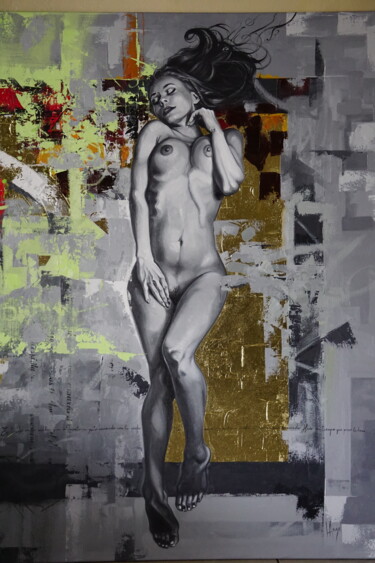 제목이 "The dream of the pa…"인 미술작품 Luis Angel Leiva로, 원작, 기름 나무 들것 프레임에 장착됨