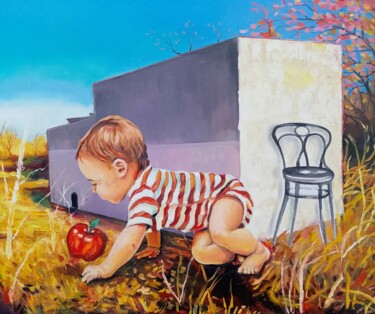 Картина под названием "Recuerdos de infanc…" - Luis Antonio Garcés, Подлинное произведение искусства, Масло