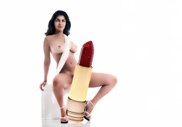 Fotografia zatytułowany „Lipstick 9” autorstwa Luiz Henrique Mendes, Oryginalna praca, Manipulowana fotografia