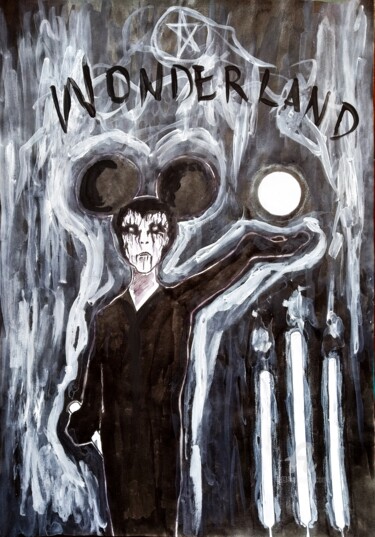 Dessin intitulée "Wonderland" par Luiz Matos, Œuvre d'art originale, Acrylique