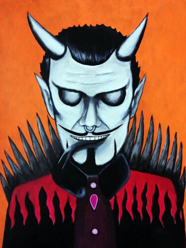 Peinture intitulée "Lord of Hellfire" par Lukas Pavlisin, Œuvre d'art originale, Acrylique