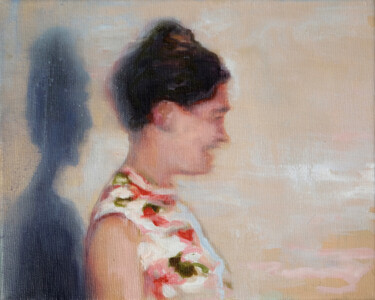 Painting titled "The shadow of regret" by Luke Morgan, Original Artwork, Oil