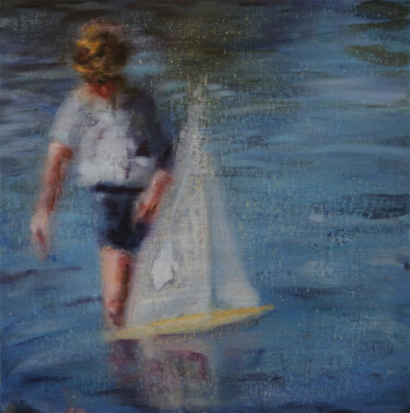 Painting titled "sailing" by Luke Morgan, Original Artwork, Oil