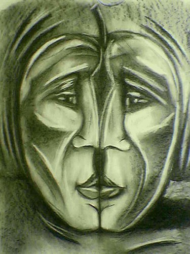 Drawing titled "Apple" by Lumír Žemla, Original Artwork, Other