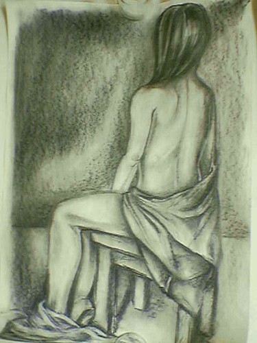 Drawing titled "Ann" by Lumír Žemla, Original Artwork, Other