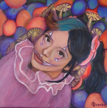 Painting titled "Melanie Martinez cl…" by Lunah, Original Artwork, Acrylic