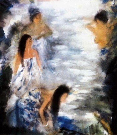 Painting titled "gotothegardeonofede…" by Lu Schaper Lu Si, Original Artwork