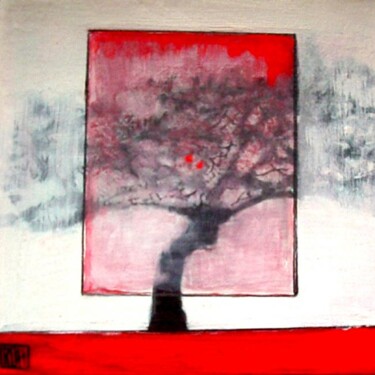 Peinture intitulée "Arbre en cage" par Ly-Rose, Œuvre d'art originale