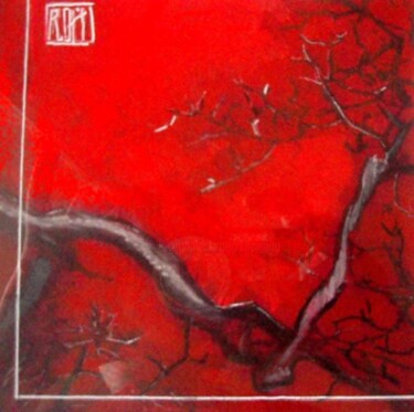 Pittura intitolato "Rouge" da Ly-Rose, Opera d'arte originale