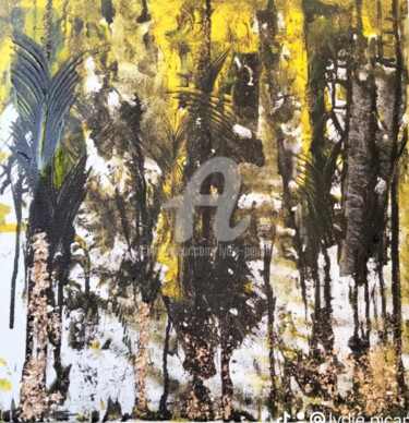 Pintura titulada "Forêt d'âmes" por Lydie Picant, Obra de arte original, Acrílico Montado en Bastidor de camilla de madera