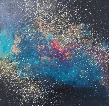 Painting titled "Nebula 3" by Lynda Rosemarie Stevens, Original Artwork, Acrylic