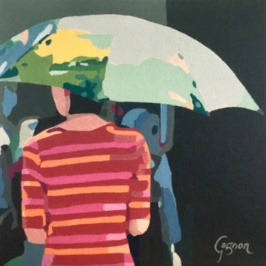 Peinture intitulée "Après-midi d’été" par Lynda Gagnon, Œuvre d'art originale, Acrylique
