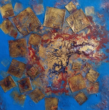 Collages titled "Implosion" by Lynda Stevens, Original Artwork, Collages