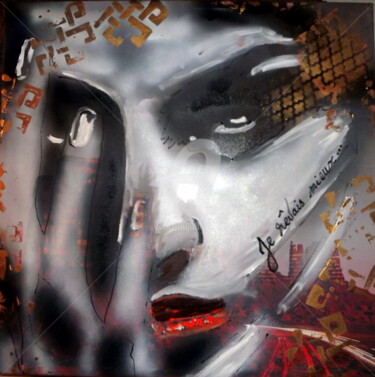 Painting titled "Je rêvais mieux..." by Lyric.P / H, Original Artwork, Airbrush