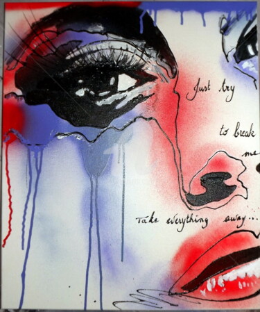 Malerei mit dem Titel "Try..." von Lyric.P / H, Original-Kunstwerk, Airbrush