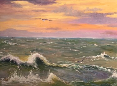 Pittura intitolato "Северное море" da Lyudmila Bezuglaya, Opera d'arte originale, Olio