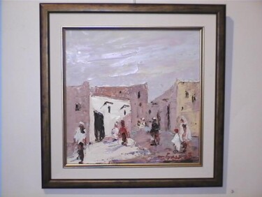 Painting titled "Ruelle au sud" by M'Hamed Saci, Original Artwork