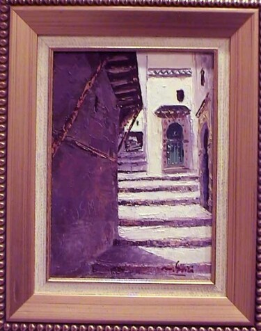 Painting titled "Casbah d'Alger 3" by M'Hamed Saci, Original Artwork