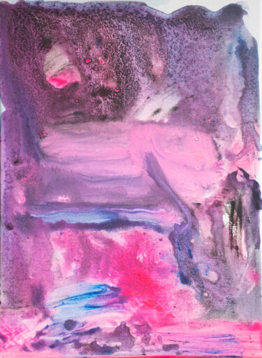 Schilderij getiteld "Rhapsody in Pink an…" door M. Mystery Artist, Origineel Kunstwerk, Acryl