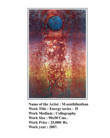 Printmaking titled "Energy Series - II…" by M.Senthilnathan, Original Artwork, Other