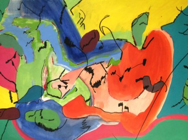 Pittura intitolato "La Isla" da Mauro Jorge Trevisanello, Opera d'arte originale, Acrilico