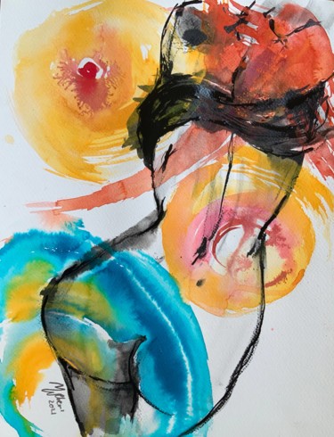 Painting titled "Figure XII" by Magdalena Weber, Original Artwork, Acrylic