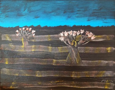 Картина под названием "Arboretum X" - Ma Palet, Подлинное произведение искусства, Акрил Установлен на Деревянная рама для но…