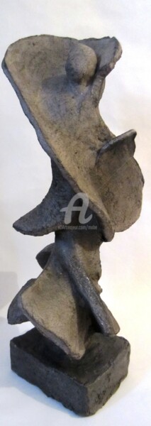 Sculptuur getiteld "flamenco" door Mabé, Origineel Kunstwerk, Terra cotta