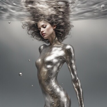 "silver beauty" başlıklı Dijital Sanat Machnolga tarafından, Orijinal sanat, Dijital Resim