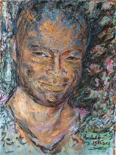 Pintura intitulada "portrait Seal" por Maclade, Obras de arte originais, Óleo