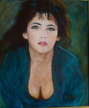 Peinture intitulée "portrait Sophie Mar…" par Maclade, Œuvre d'art originale, Huile