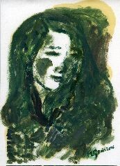 Peinture intitulée "Camaïeu de verts. C…" par Madeleine Gendron, Œuvre d'art originale, Huile