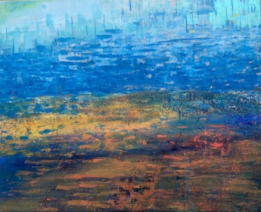 Картина под названием "Wonderful World" - Madeleine Mayen-Leize, Подлинное произведение искусства, Акрил Установлен на Дерев…
