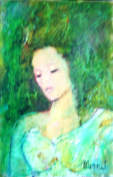 Peinture intitulée "ophelie.jpg" par Madeleine Monnet, Œuvre d'art originale