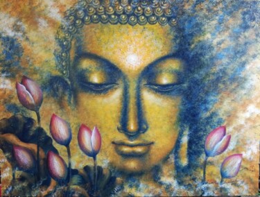 Peinture intitulée "Serenity" par Madhumita Bhattacharya, Œuvre d'art originale, Acrylique