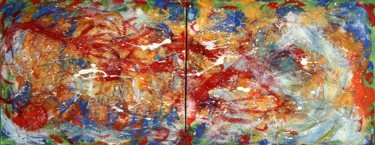 Painting titled "75-colours-diptico-…" by Madiorio, Original Artwork