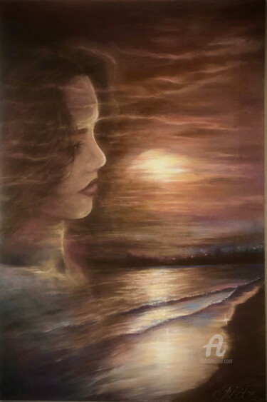 Pintura intitulada ""Lullaby for the Su…" por Madina Tairova, Obras de arte originais, Óleo