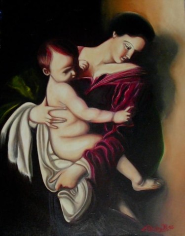 Painting titled "Madonna dei Pellegr…" by Madoner, Original Artwork