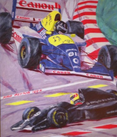 Painting titled "Formula1" by Ilia Petrov, Original Artwork