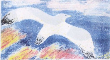 Malarstwo zatytułowany „colombe” autorstwa Maevy, Oryginalna praca, Olej
