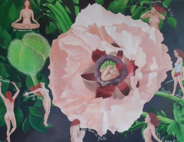 Pintura titulada "Ces femmes qui sont…" por Magali Augris, Obra de arte original, Acrílico Montado en Bastidor de camilla de…